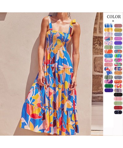 Vestido lencero largo sin mangas con estampado de chica caliente $24.70 Vestido