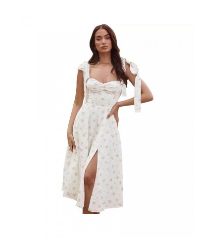 Vestido con estampado de tirantes sexy casual de moda $24.54 Vestido