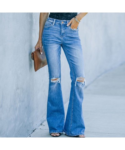 Vaqueros acampanados lavados de cintura media informales urbanos de moda de otoño e invierno $34.66 Jeans para mujeres