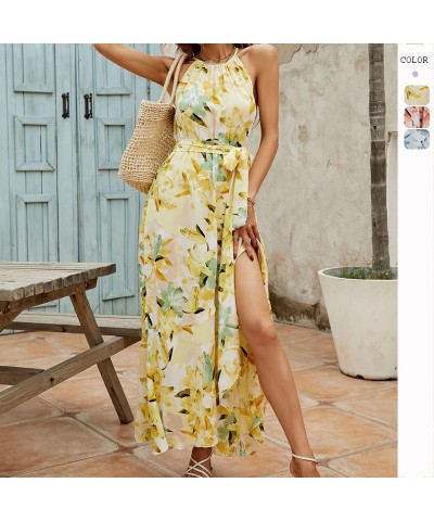 vestido resort estampado con falda midi y corte slim $33.35 Vestido