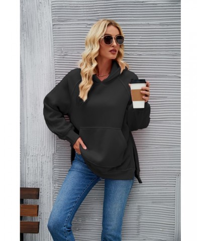 Sudadera con capucha y manga larga con abertura lateral. $31.12 Suéteres y suéteres para mujeres