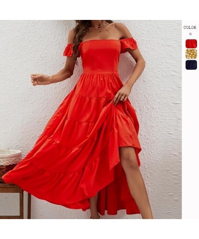 Vestido elegante de talle alto y ceñido a la cintura. $34.32 Vestido