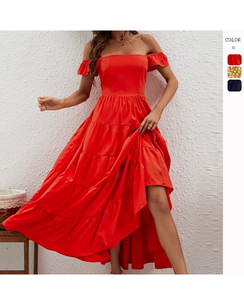 Vestido elegante de talle alto y ceñido a la cintura. $34.32 Vestido