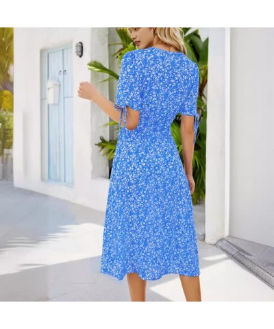 Elegante vestido floral con escote en V y elegante falda de hadas $32.76 Vestido