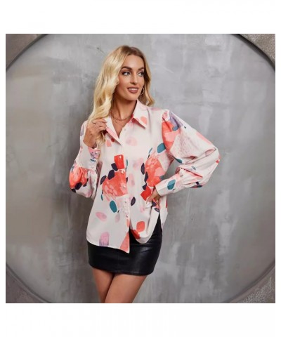 Camisa de moda estampada con cárdigan de primavera y otoño $31.62 Camisa de mujer