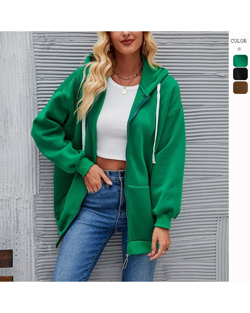 Sudadera con capucha de moda, cárdigan informal $31.40 Suéteres y suéteres para mujeres