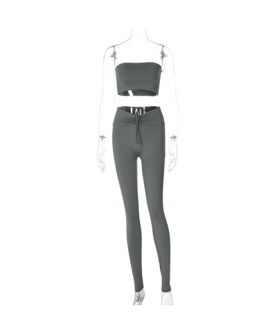 Traje de pintas con cordones y top de tubo con foto de Fashion Street $20.92 Traje casual de moda