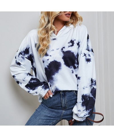 Sudadera con capucha estampada otoño nuevo top estampado casual suelto $22.10 Suéteres y suéteres para mujeres