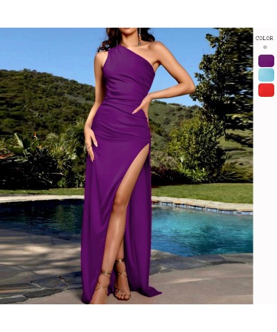 Chica delgada y caliente, vestido de falda larga adelgazante y con abertura discreta. $26.18 Vestido