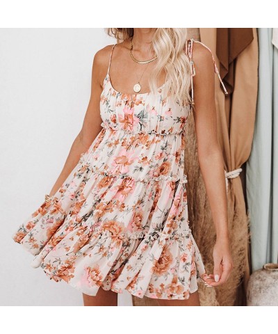 Vestido de fiesta floral de primavera y verano con tirantes para mujer $33.31 Vestido