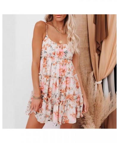 Vestido de fiesta floral de primavera y verano con tirantes para mujer $33.31 Vestido