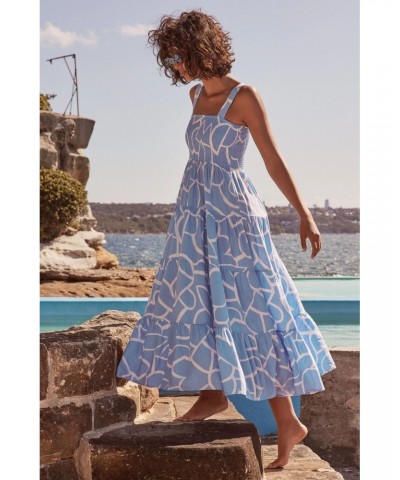 Vestido geométrico pintado con tirantes sexy para vacaciones estilo playa primavera y verano $34.09 Vestido