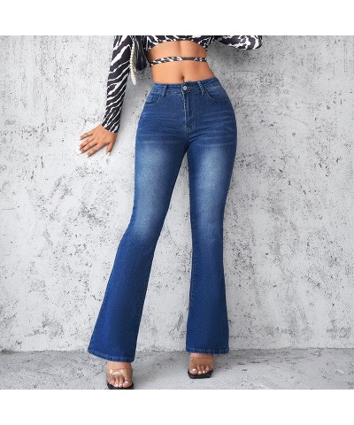 Vaqueros bootcut con control de barriga de cintura alta, modernos e informales. $34.09 Jeans para mujeres