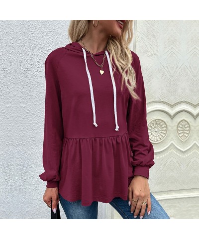 Sudadera con capucha de color liso con diseño de primavera y otoño $31.27 Suéteres y suéteres para mujeres