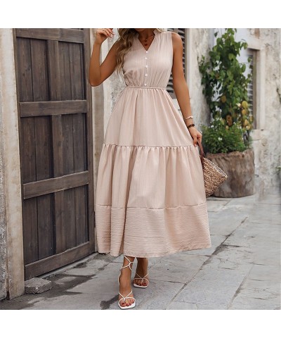 Vestido ajustado con temperamento de color liso. $32.29 Vestido