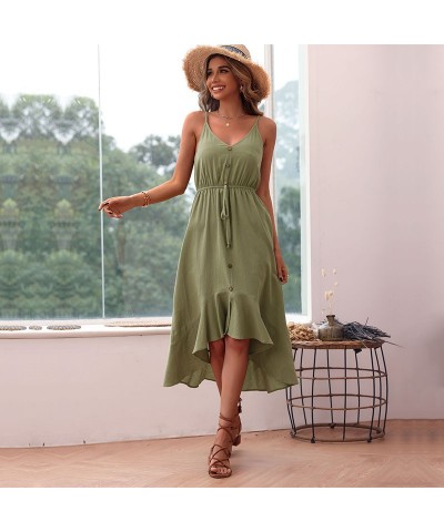 Vestido tirantes irregulares color liso $34.32 Vestido