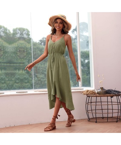 Vestido tirantes irregulares color liso $34.32 Vestido