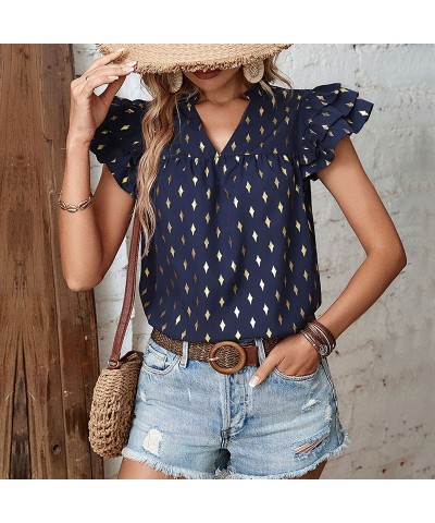 Camisa vintage francesa con volantes $28.73 Camisa de mujer