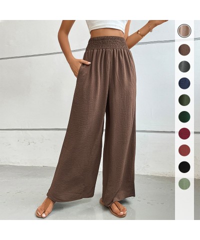 Pantalón ancho acampanado color liso $33.67 Pantalones casuales