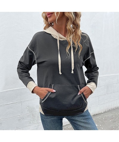 sudadera color block de manga larga $27.40 Suéteres y suéteres para mujeres