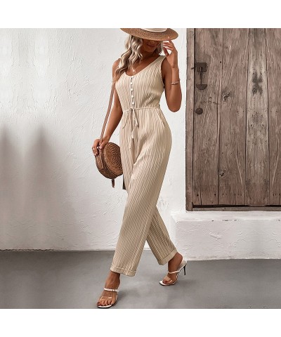 Elegante mono plisado con tirantes de color liso $38.69 Pantalones / ropa de mujer