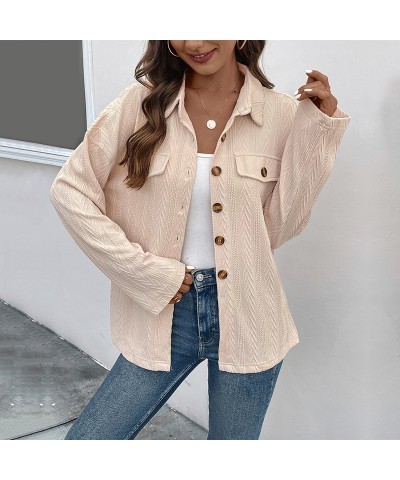 camisa de color sólido chaqueta tipo cárdigan informal $43.68 Camisa de mujer