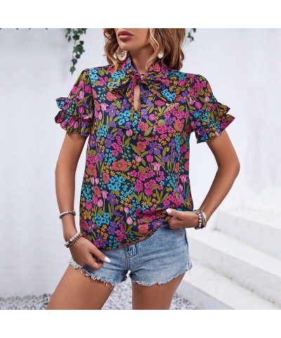 Camisa étnica estampada con estilo $28.73 Camisa de mujer