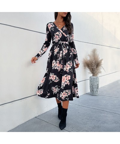 vestido floral de manga larga $43.32 Vestido