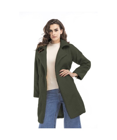 Abrigo de lana de longitud media, pequeño y fragante, de moda para mujer $42.72 Abrigo de lana para mujeres