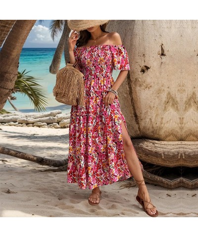 Vestido estampado de un hombro estilo resort $44.23 Vestido