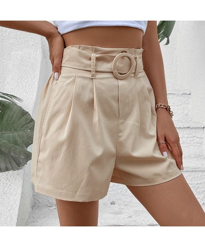 Pantalones cortos de mujer albaricoque de moda de verano. $21.88 Pantalones cortos para mujeres