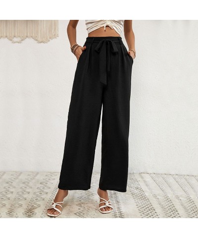 pantalones anchos negros casuales $27.90 Pantalones casuales