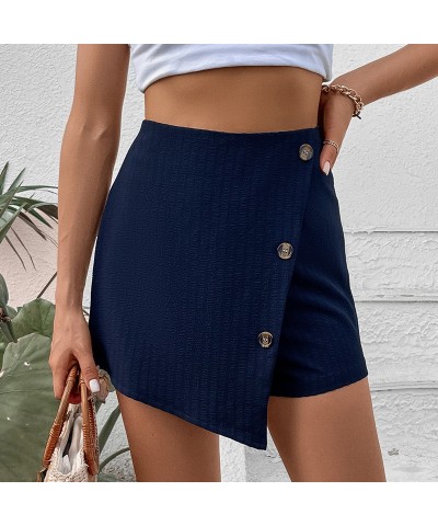 Falda corta de color sólido de moda de verano $27.03 Pantalones cortos para mujeres