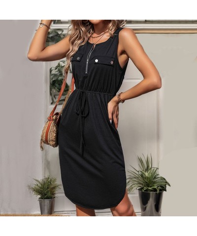 Vestido irregular negro ceñido a la cadera $28.67 Vestido