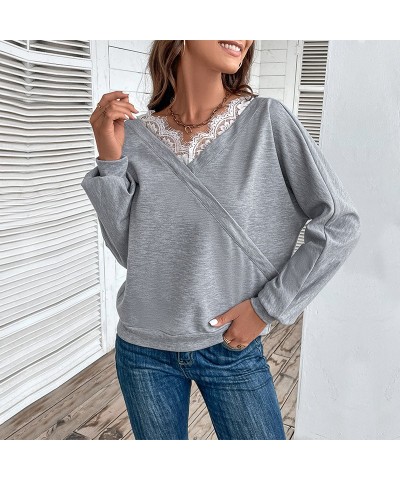 Sudadera de manga raglán de color sólido de moda otoño $26.52 Suéteres y suéteres para mujeres