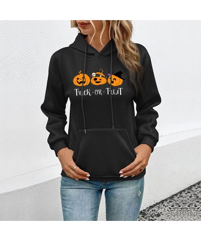 sudadera con estampado de halloween $24.39 Suéteres y suéteres para mujeres