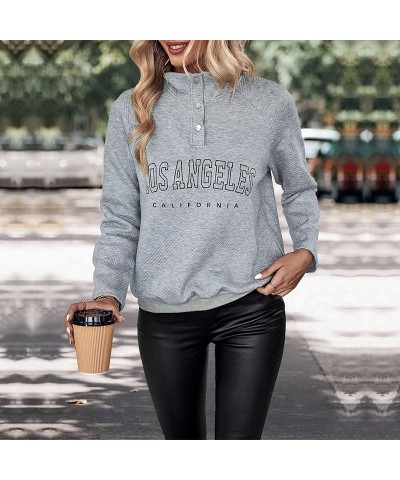 Sudadera con letras de manga larga de moda. $28.16 Suéteres y suéteres para mujeres